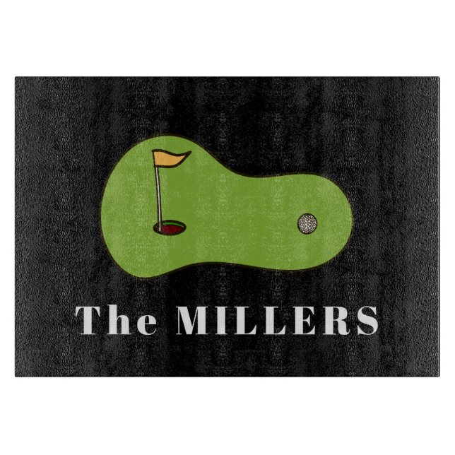 Putting Green Personalized Cutting Board (Front)