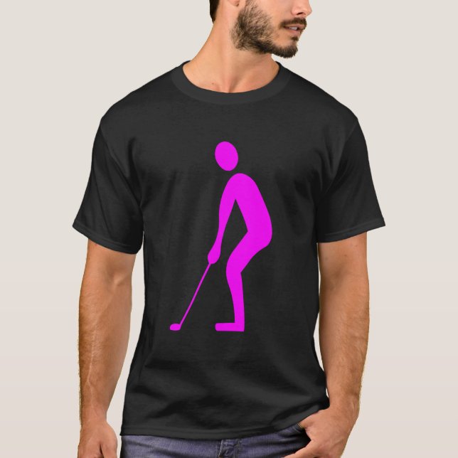 Putting - Magenta T-Shirt (Front)