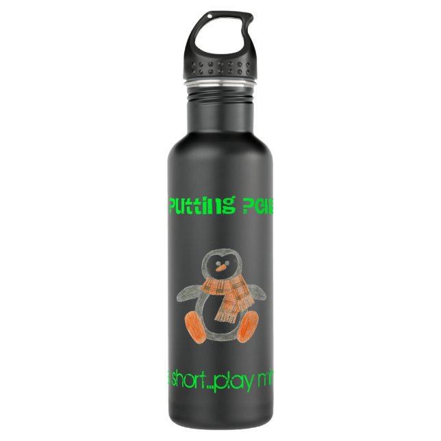 Putting Penguin 710 Ml Water Bottle (Front)