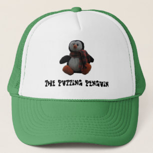 Putting Penguin Trucker Hat