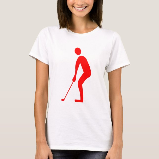 Putting - Red T-Shirt (Front)