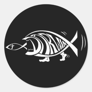 Putting the Win in Darwin (by sethness@deviantart) Classic Round Sticker