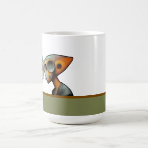 Putting their heads together coffee mug