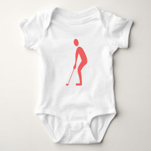 Putting - Tropical Pink Baby Bodysuit