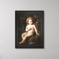 Putto Feeding A Strawberry To A Bird