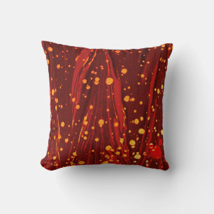 Putto In Blue Sky Pours a Cascade of White Flowers Throw Pillow