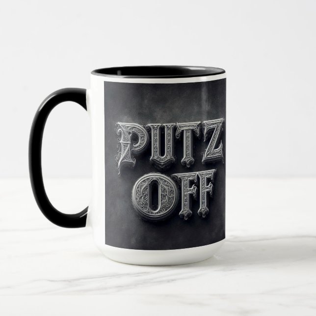Putz Off Medieval Coffee Mug Cup (Left)