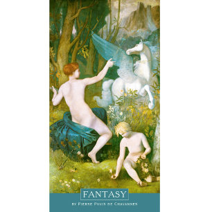Puvis de Chavannes Fantasy Pegasus CC0110 Poster