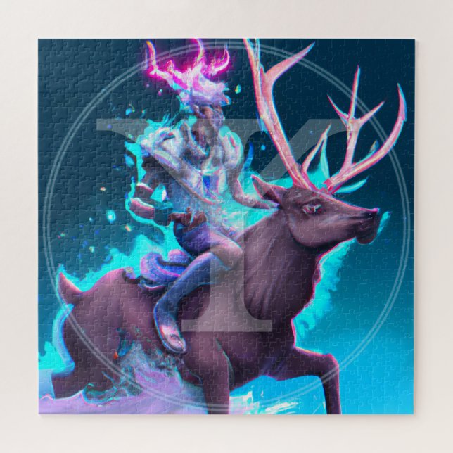 Puzzle ᛉ Rune | Anglo-Saxon Vikings (Horizontal)