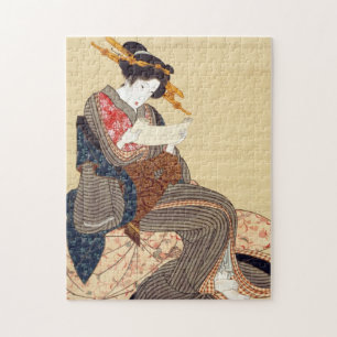 Puzzle 女, 国 Femme 貞, Kunisada, Ukiyo-e