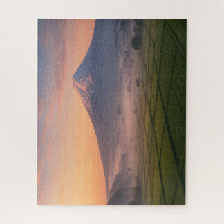 Puzzle 富士山と田園の朝霧 / Mt. Fuji and Misty Countryside at Dawn