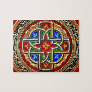 Puzzle [100] Croix celtique [Or+Émail]