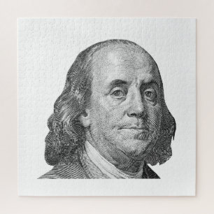 Puzzle 100 dollars, Benjamin Franklin