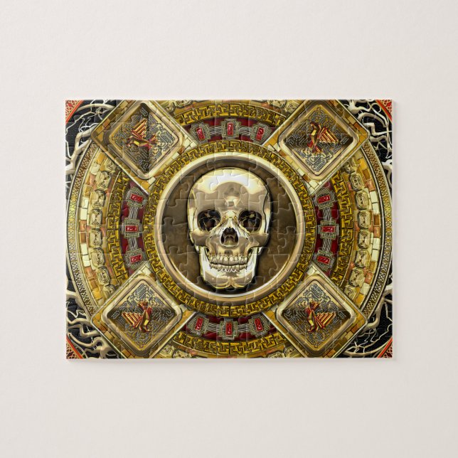 Puzzle [100] Mictlantecuhtli - Dieu aztèque de la mort (Horizontal)