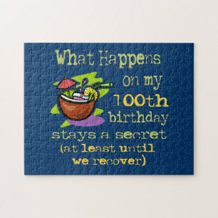 Puzzle 100th Cadeaux de fête d'anniversaire. Ce qui se