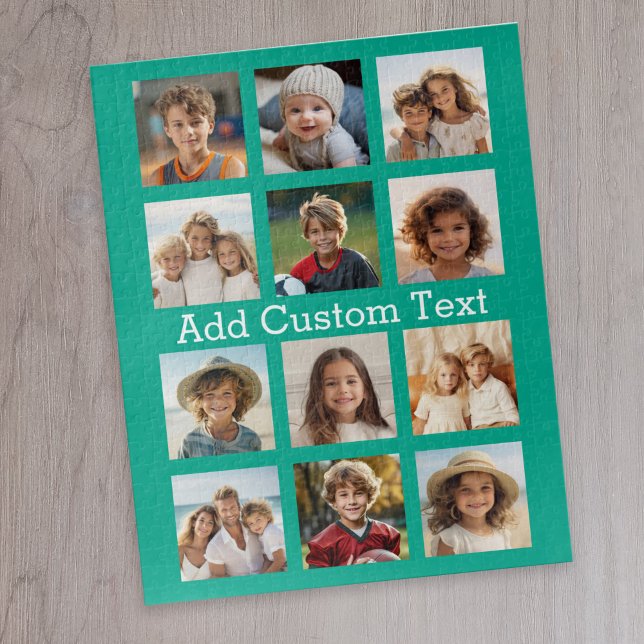 Puzzle 12 Photo Instagram Collage avec Arrière - plan ver (12 photo personalized puzzle)