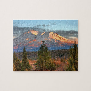 PUZZLE 169 MT SHASTA AU COUCHER DE SOLEIL