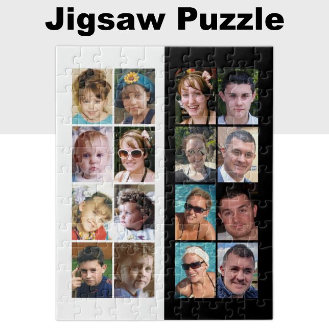 Puzzle 16 photo collage noir et blanc (Créateur téléchargé)