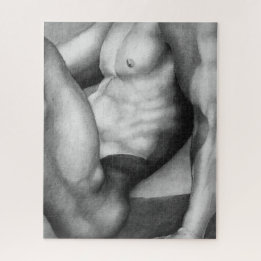 Puzzle 16 x 20 Main Drawn Art Dessin masculin