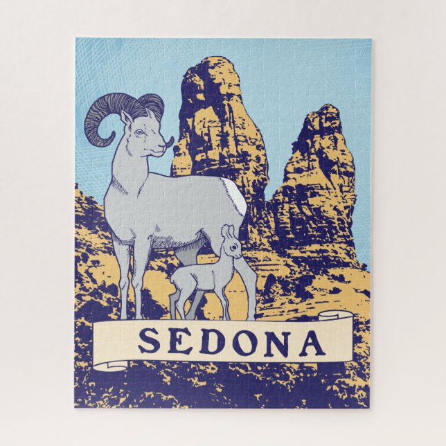 Puzzle 16x20 Sedona pour les personnes aveugles (Vertical)