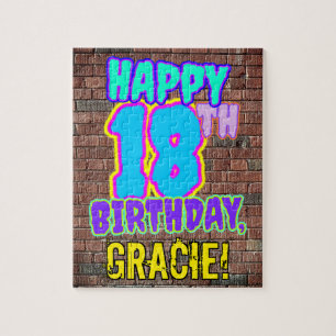 Puzzle 18th Birthday ~ Fun, Urban Graffiti Inspired Look