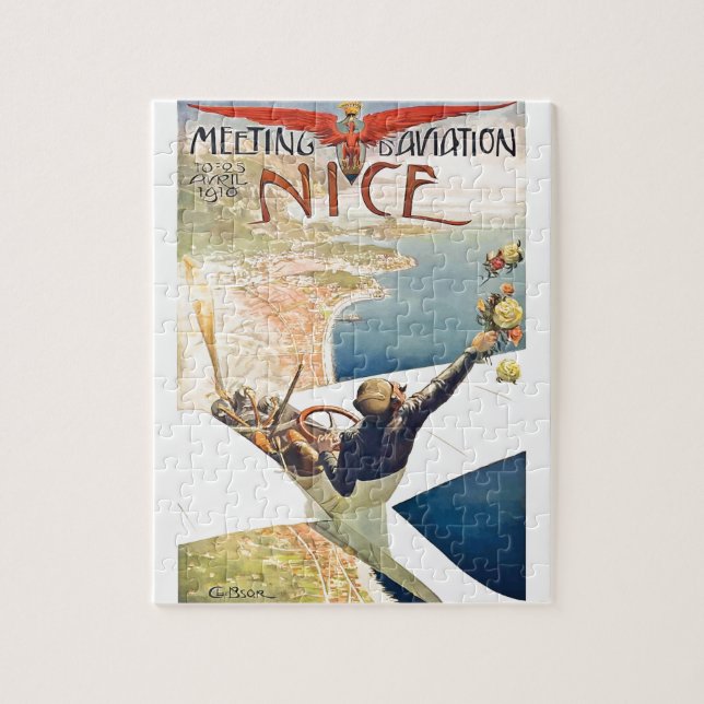 Puzzle 1910 rencontrant le d'Aviation France agréable (Vertical)