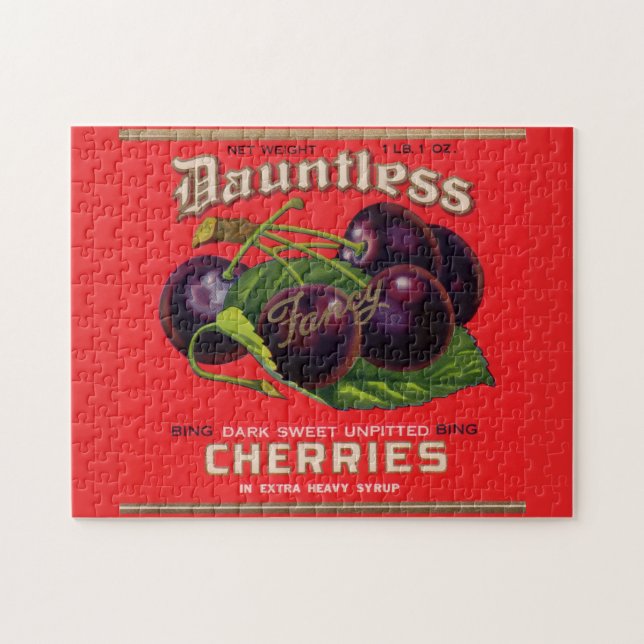 Puzzle 1930s Cerises innombrables dans le sirop lourd peu (Horizontal)