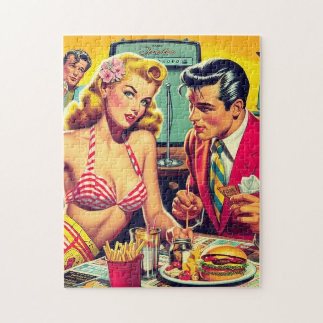 Puzzle 1950 Retro Coulpe (Vertical)