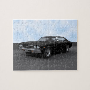 Puzzle: 1969 Chevelle SS: Black Finish Jigsaw Puzzle