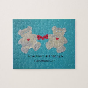 Puzzle 1 Corinthiens 13:7 L'amour porte tout.
