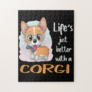 Puzzle 1 La vie est juste meilleure avec un Corgi
