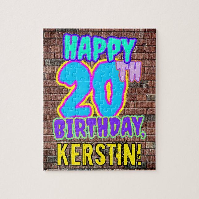 Puzzle 20e anniversaire ~ Amusant, Graffiti urbain inspir (Vertical)