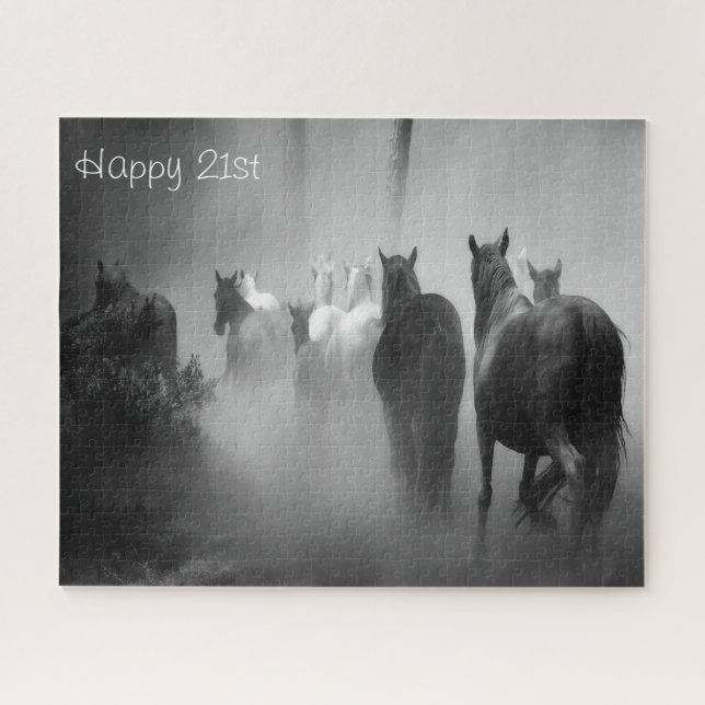 Puzzle 21ème Anniversaire Souhaite. (Horizontal)