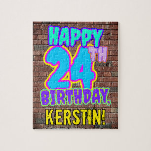 Puzzle 24e anniversaire ~ Amusant, Graffiti urbain inspir