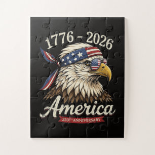 Puzzle 250 ans d'Amérique 1776 2026 Aigle Vintage
