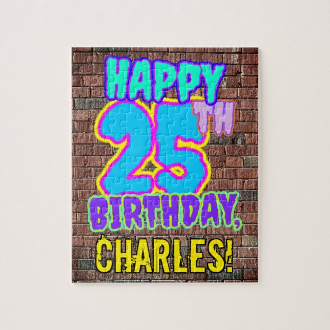 Puzzle 25e anniversaire ~ Amusant, Graffiti urbain inspir (Vertical)