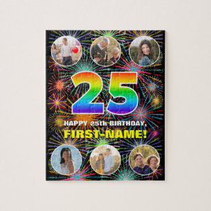 Puzzle 25e anniversaire : Arc en ciel amusant #, Nom pers