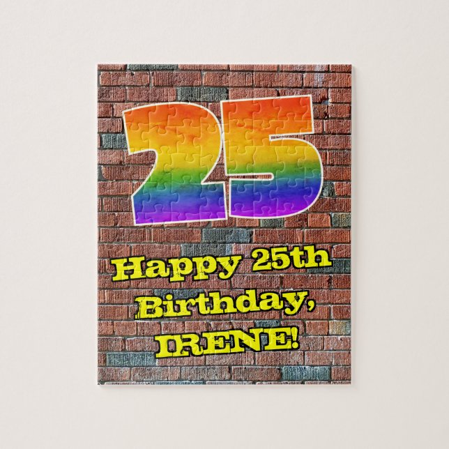 Puzzle 25e anniversaire : Arc en ciel inspiré par les gra (Vertical)