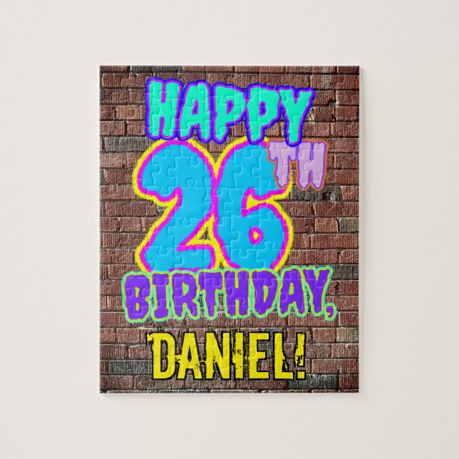 Puzzle 26e anniversaire ~ Amusant, Graffiti urbain inspir (Vertical)