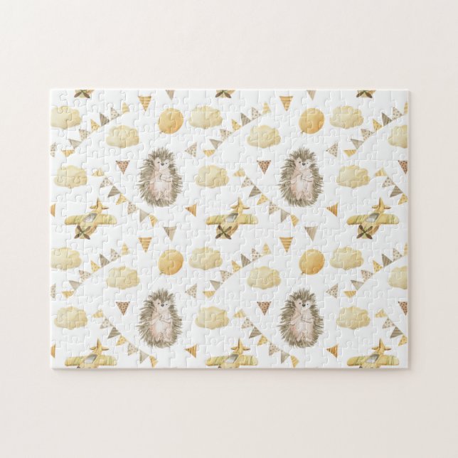 Puzzle (27,9 x 35,5 cm, 252 cm) - Little Hedgehog (Horizontal)
