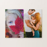 Puzzle 2 Photo Edge Print Personalized<br><div class="desc">Personalized 2 photo edge print jigsaw puzzle. Great for family reunions, get togethers and birthdays.</div>