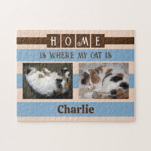 Puzzle 2 photo home est chat ou chien ajouter nom brun