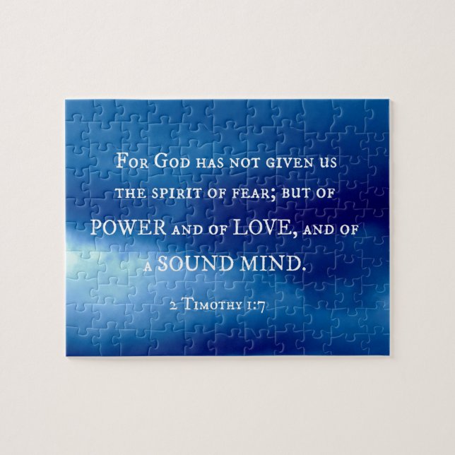Puzzle 2 Timothy 1:7 For God has not given.... (Horizontal)