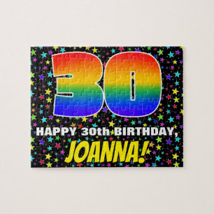 Puzzle 30e anniversaire — Amusant, Motif de terrain étoil