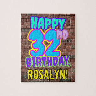 Puzzle 32e anniversaire ~ Amusant, Graffiti urbain inspir