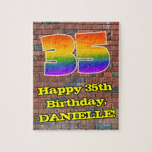 Puzzle 35e anniversaire : Arc-en-ciel amusant inspiré par