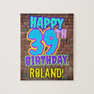 Puzzle 39e anniversaire ~ Amusant, Graffiti urbain inspir