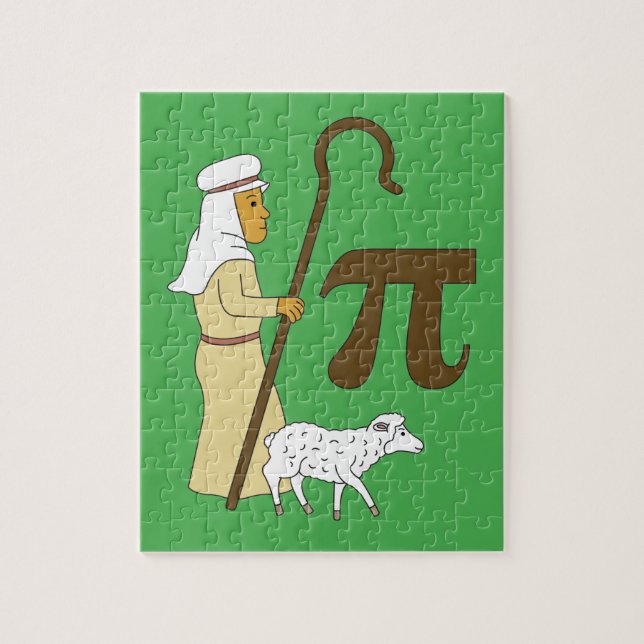 Puzzle 3.14 Pie Pi Pun de berger drôle de plaisanterie ma (Vertical)