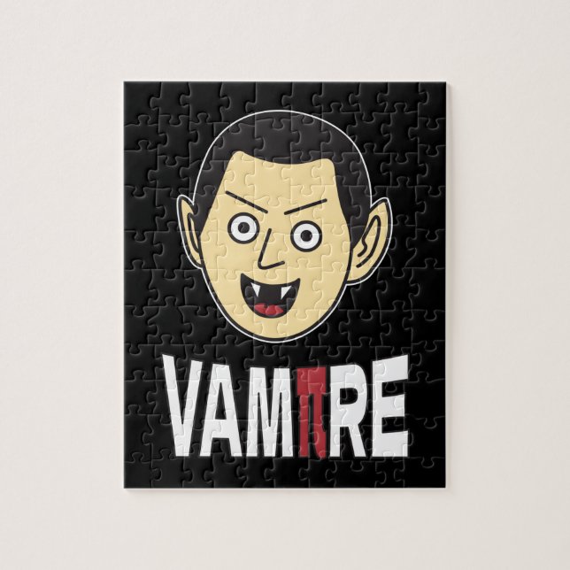 Puzzle 3.14 Vampire Pi Pun drôle de blague mathématique (Vertical)
