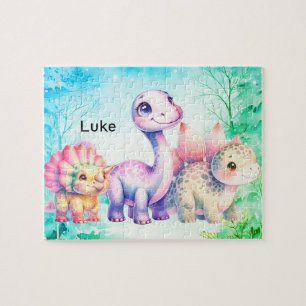 Puzzle 3 dinosaures différents